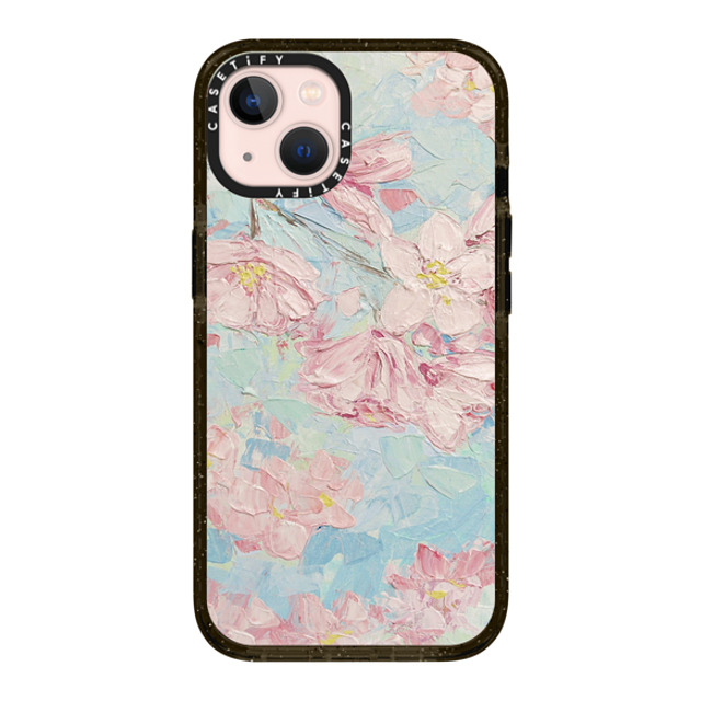 Ann Marie Coolick x CASETiFY iPhone 13 ケース ブラック インパクトケース Yoshino Cherry Blossoms