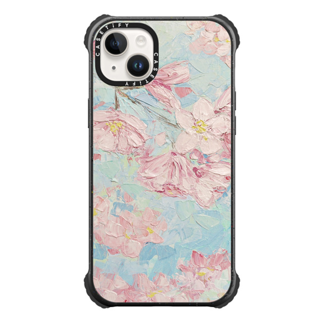 Ann Marie Coolick x CASETiFY iPhone 14 Plus ケース マットブラック ウルトラインパクトケース Yoshino Cherry Blossoms