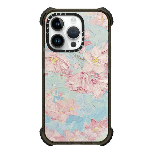 Ann Marie Coolick x CASETiFY iPhone 14 Pro ケース ブラック ウルトラインパクトケース Yoshino Cherry Blossoms