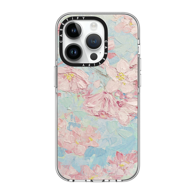 Ann Marie Coolick x CASETiFY iPhone 14 Pro ケース クリア クリア ケース MagSafe対応 Yoshino Cherry Blossoms