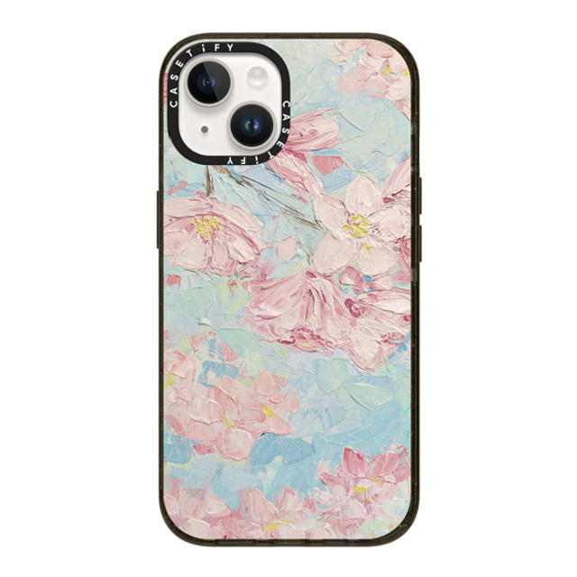 Ann Marie Coolick x CASETiFY iPhone 14 ケース ブラック インパクトケース Yoshino Cherry Blossoms