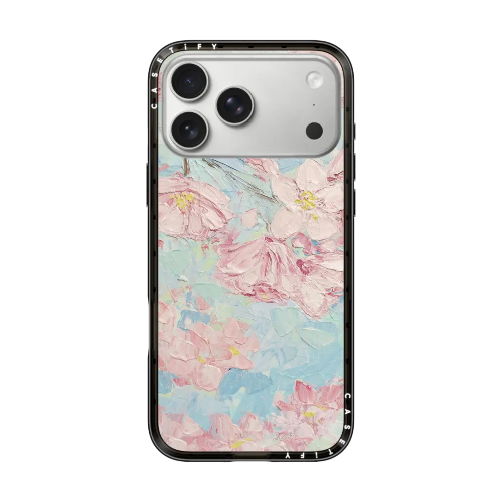 Compact iPhone 17 Pro Max Case MagSafe Compatible - Yoshino Cherry Blossoms