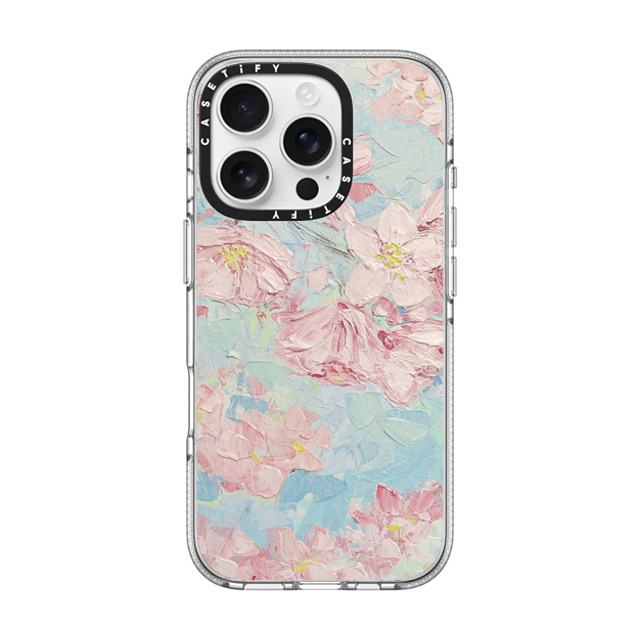 Ann Marie Coolick x CASETiFY iPhone 16 Pro ケース クリア クリア ケース MagSafe対応 Yoshino Cherry Blossoms