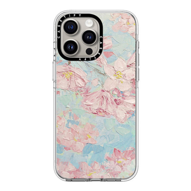 Ann Marie Coolick x CASETiFY iPhone 15 Pro Max ケース クリア クリア ケース MagSafe対応 Yoshino Cherry Blossoms