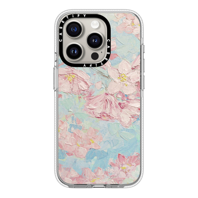 Ann Marie Coolick x CASETiFY iPhone 15 Pro ケース クリア クリア ケース MagSafe対応 Yoshino Cherry Blossoms