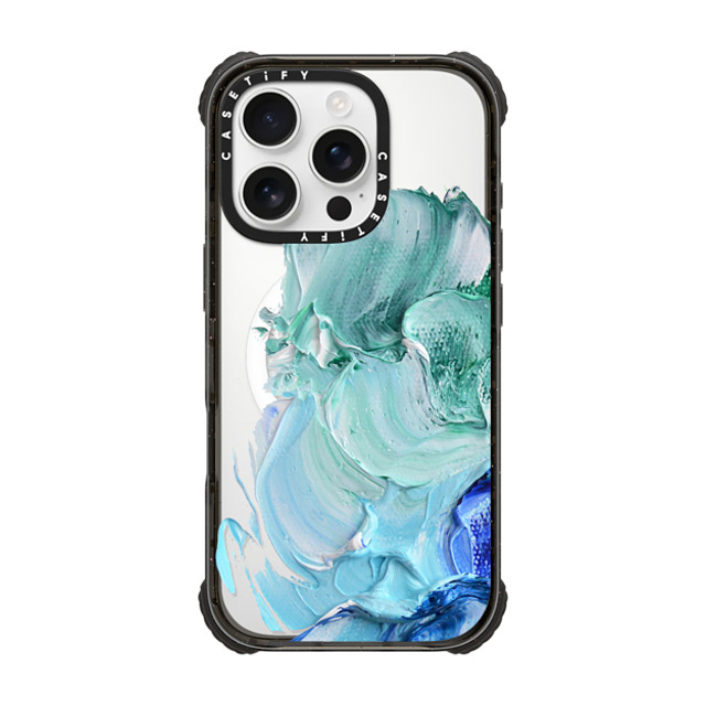 Ann Marie Coolick x CASETiFY iPhone 16 Pro Case Black ウルトラ インパクトケース MagSafe 対応 Blue Splash Ann Marie Coolick x CASETiFY iPhone 16 Pro Case Black ウルトラ インパクトケース MagSafe 対応 Blue Splash