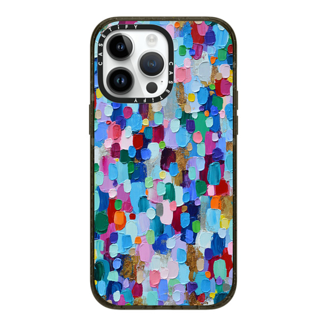 Ann Marie Coolick x CASETiFY iPhone 14 Pro Max ケース ブラック インパクトケース MagSafe対応 Rainbow Sparkle Confetti