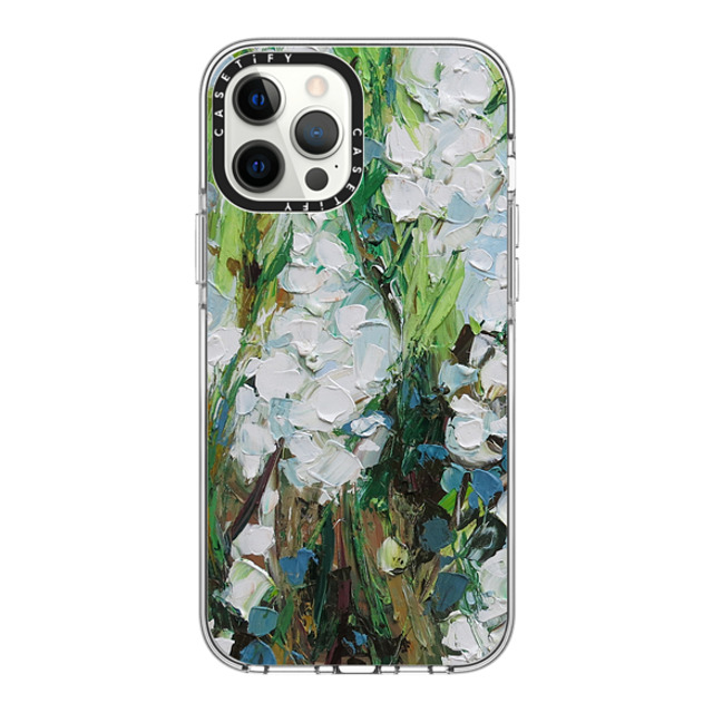 Ann Marie Coolick x CASETiFY iPhone 12 Pro Max ケース クリア クリア ケース MagSafe対応 Wild Squill Flowers