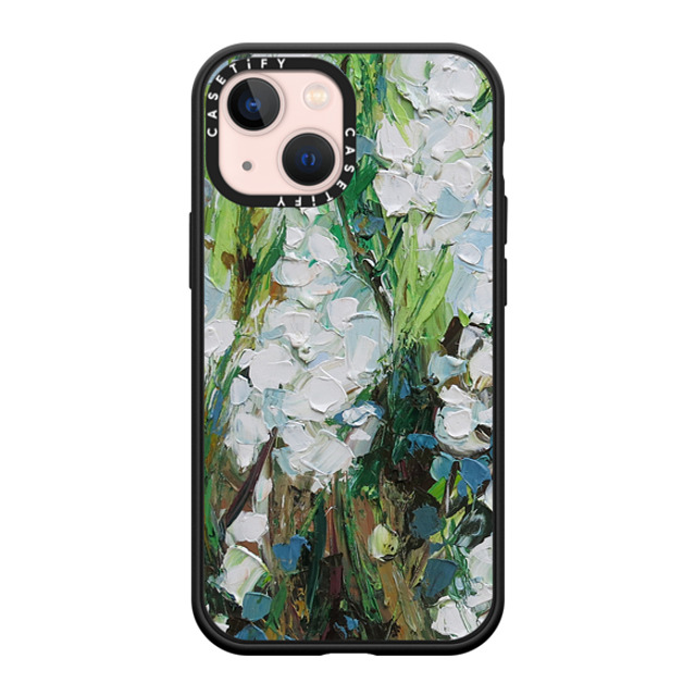 Ann Marie Coolick x CASETiFY iPhone 13 Mini ケース マットブラック インパクトケース Wild Squill Flowers