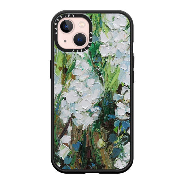 Ann Marie Coolick x CASETiFY iPhone 13 ケース マットブラック インパクトケース MagSafe対応 Wild Squill Flowers