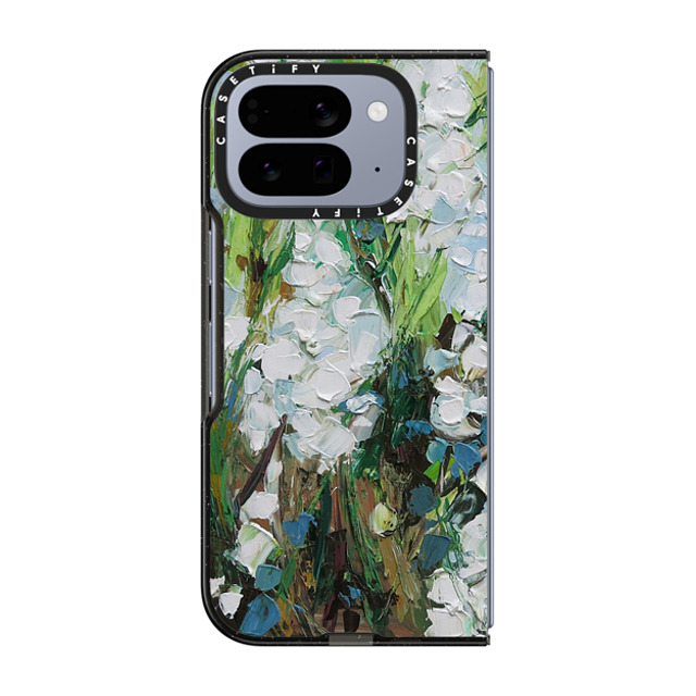 Ann Marie Coolick x CASETiFY Pixel 10 Pro Fold ケース Floral,Fine Art ブラック Impact Magnetic Case Wild Squill Flowers