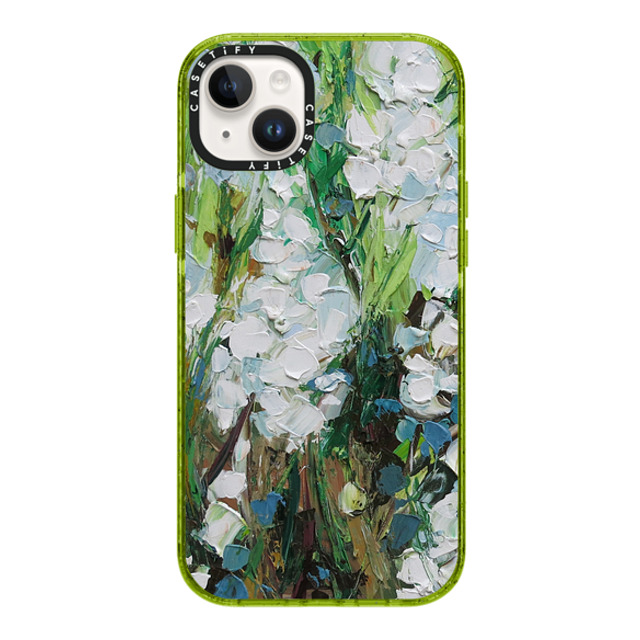 Ann Marie Coolick x CASETiFY iPhone 14 Plus ケース Kiwi インパクトケース MagSafe対応 Wild Squill Flowers