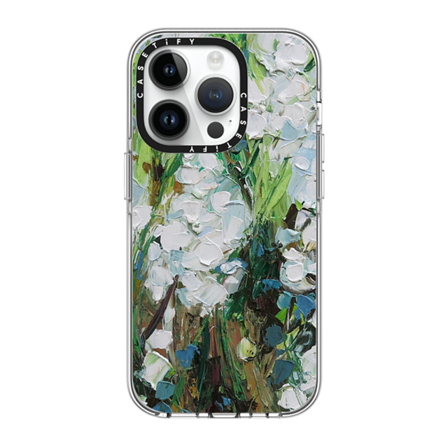 Ann Marie Coolick x CASETiFY iPhone 14 Pro Case Clear Clear Case MagSafe Compatible Wild Squill Flowers Ann Marie Coolick x CASETiFY iPhone 14 Pro Case Clear Clear Case MagSafe Compatible Wild Squill Flowers
