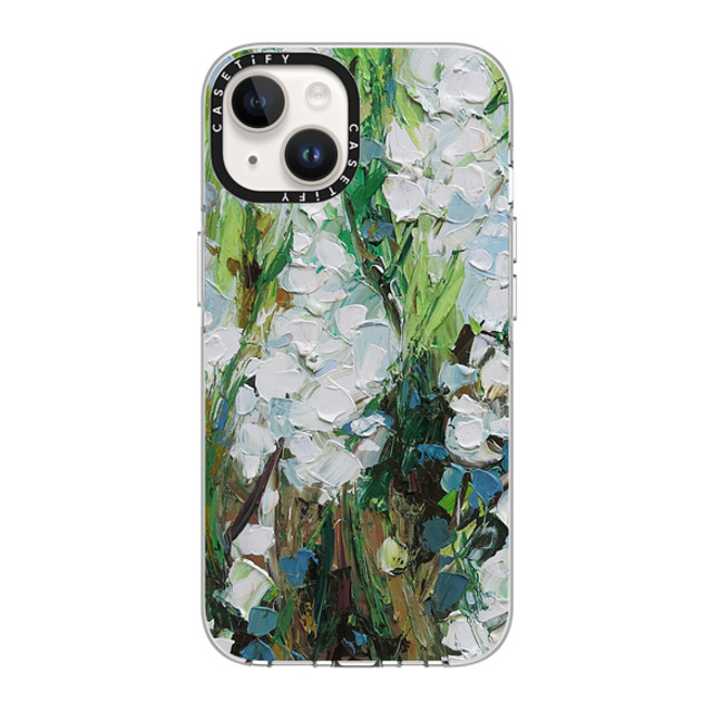 Ann Marie Coolick x CASETiFY iPhone 14 Case Clear Clear Case MagSafe Compatible Wild Squill Flowers Ann Marie Coolick x CASETiFY iPhone 14 Case Clear Clear Case MagSafe Compatible Wild Squill Flowers