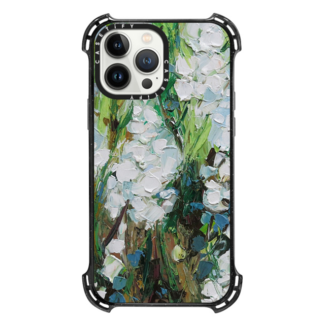 Ann Marie Coolick x CASETiFY iPhone 13 Pro Max Case Triple Black バウンスケース Wild Squill Flowers Ann Marie Coolick x CASETiFY iPhone 13 Pro Max Case Triple Black バウンスケース Wild Squill Flowers