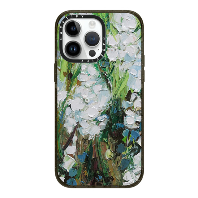 Ann Marie Coolick x CASETiFY iPhone 14 Pro Max ケース ブラック インパクトケース MagSafe対応 Wild Squill Flowers