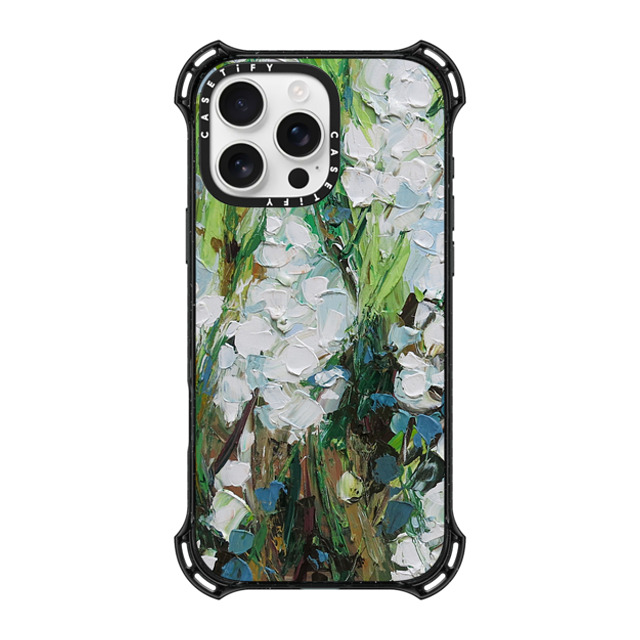 Ann Marie Coolick x CASETiFY iPhone 16 Pro Max ケース ブラック バウンスケース Wild Squill Flowers