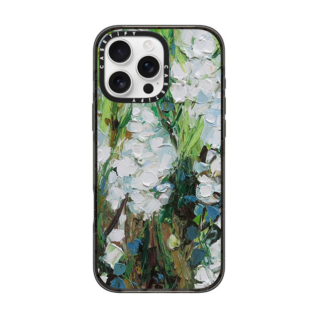 Ann Marie Coolick x CASETiFY iPhone 16 Pro Max ケース ブラック インパクトケース MagSafe対応 Wild Squill Flowers