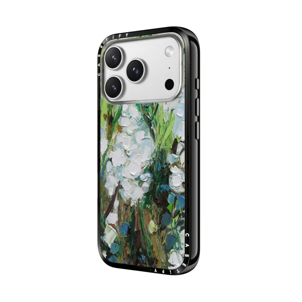 Compact iPhone 17 Pro Max Case MagSafe Compatible - Wild Squill Flowers