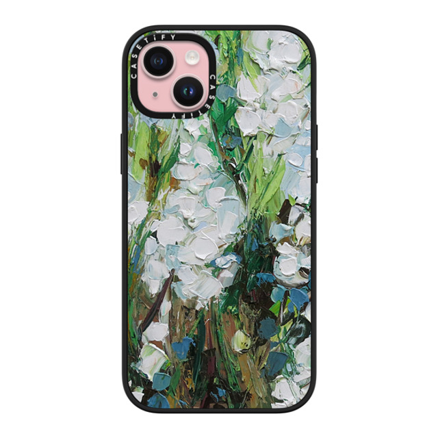 Ann Marie Coolick x CASETiFY iPhone 15 Plus ケース Floral,Fine Art マットブラック インパクトケース Wild Squill Flowers Back to School Ann Marie Coolick x CASETiFY iPhone 15 Plus ケース Floral,Fine Art マットブラック インパクトケース Wild Squill Flowers Back to School