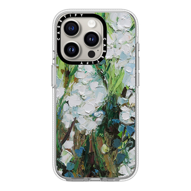 Ann Marie Coolick x CASETiFY iPhone 15 Pro ケース クリア クリア ケース MagSafe対応 Wild Squill Flowers