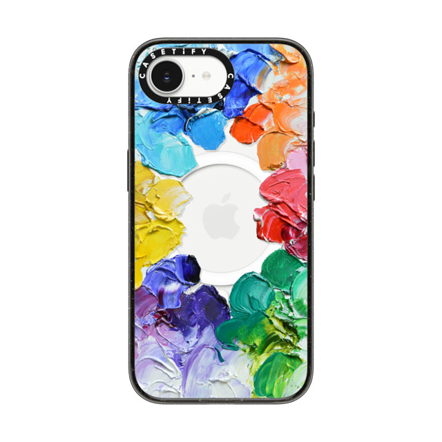 Ann Marie Coolick x CASETiFY iPhone 16e Case Floral,Fine Art Black Impact Case MagSafe Compatible Rainbow Color Wheel Back to School Ann Marie Coolick x CASETiFY iPhone 16e Case Floral,Fine Art Black Impact Case MagSafe Compatible Rainbow Color Wheel Back to School