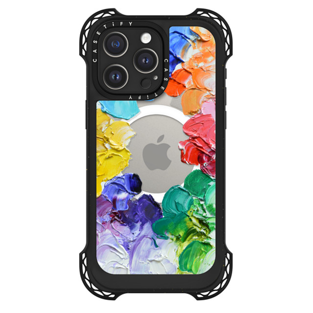 Ann Marie Coolick x CASETiFY iPhone 15 Pro Max Case Black ウルトラ バウンスケース MagSafe対応 Rainbow Color Wheel Ann Marie Coolick x CASETiFY iPhone 15 Pro Max Case Black ウルトラ バウンスケース MagSafe対応 Rainbow Color Wheel