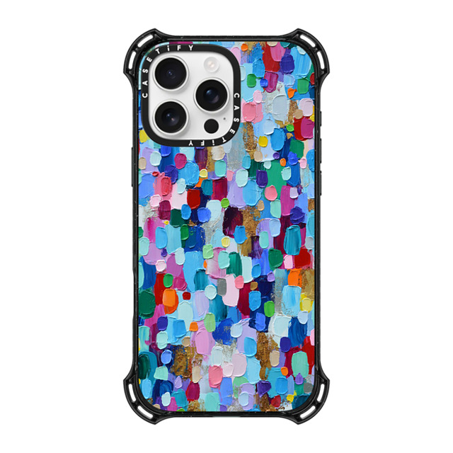 Ann Marie Coolick x CASETiFY iPhone 16 Pro Max ケース ブラック バウンスケース Rainbow Sparkle Confetti