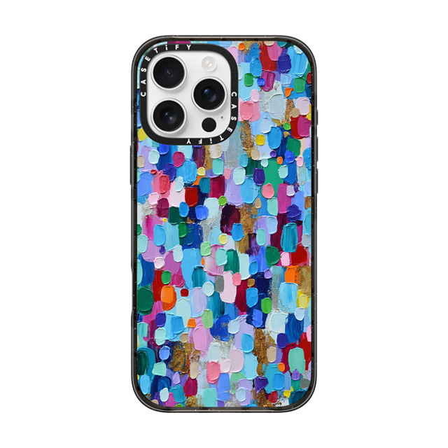 Ann Marie Coolick x CASETiFY iPhone 16 Pro Max ケース ブラック インパクトケース MagSafe対応 Rainbow Sparkle Confetti