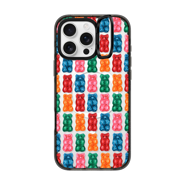 Ann Marie Coolick x CASETiFY iPhone 16 Pro Max ケース Food,Rainbow ブラック インパクトリングスタンドケース MagSafe対応 Gummies Father's Day Ann Marie Coolick x CASETiFY iPhone 16 Pro Max ケース Food,Rainbow ブラック インパクトリングスタンドケース MagSafe対応 Gummies Father's Day