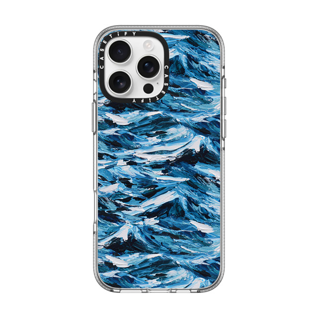 Ann Marie Coolick x CASETiFY iPhone 16 Pro Max Case Clear Clear Case MagSafe Compatible Deep Blue Seas Ann Marie Coolick x CASETiFY iPhone 16 Pro Max Case Clear Clear Case MagSafe Compatible Deep Blue Seas