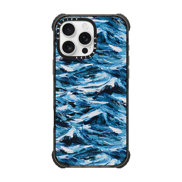 Ann Marie Coolick x CASETiFY iPhone 16 Pro Max Case Black ウルトラ インパクトケース MagSafe 対応 Deep Blue Seas Ann Marie Coolick x CASETiFY iPhone 16 Pro Max Case Black ウルトラ インパクトケース MagSafe 対応 Deep Blue Seas