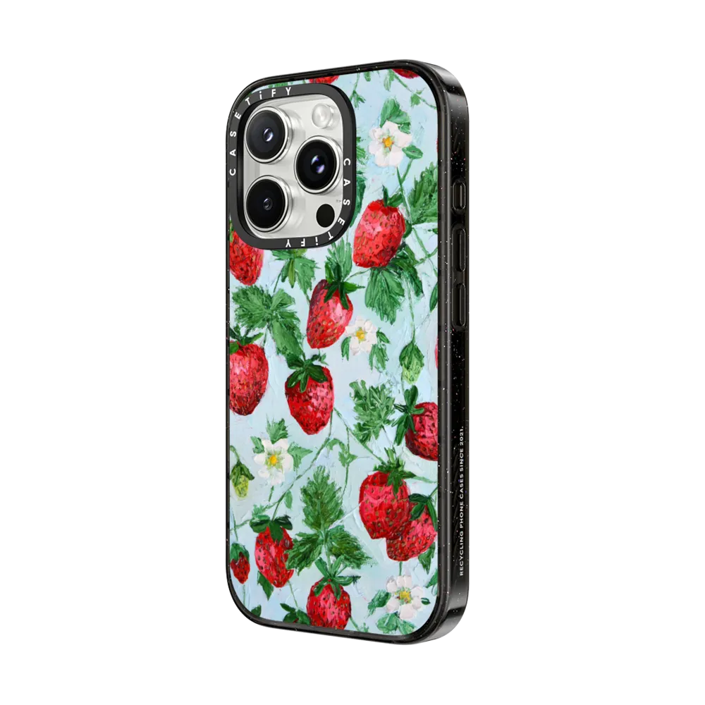 Impact iPhone 16 Pro Max Case - Strawberry Garden