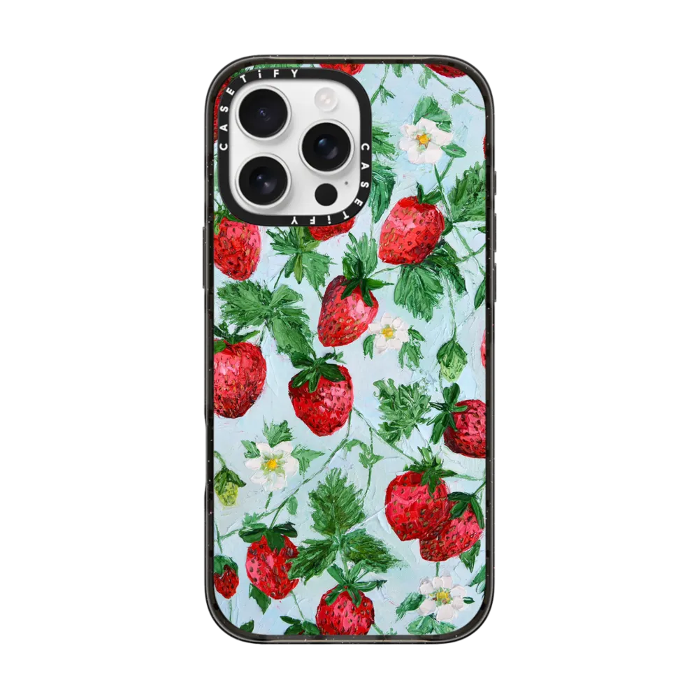 Impact iPhone 16 Pro Max Case - Strawberry Garden