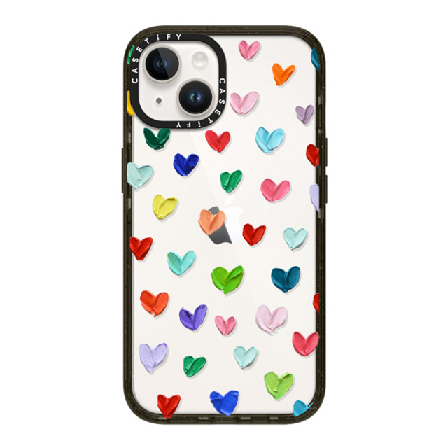 Ann Marie Coolick x CASETiFY iPhone 14 ケース ブラック インパクトケース Polka Daub Hearts