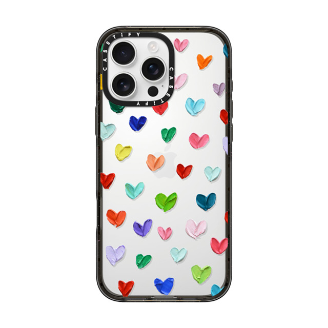 Ann Marie Coolick x CASETiFY iPhone 16 Pro Max ケース ブラック インパクトケース Polka Daub Hearts