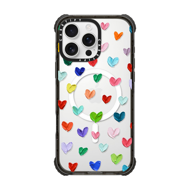 Ann Marie Coolick x CASETiFY iPhone 16 Pro Max Case Black ウルトラ インパクトケース MagSafe 対応 Polka Daub Hearts Ann Marie Coolick x CASETiFY iPhone 16 Pro Max Case Black ウルトラ インパクトケース MagSafe 対応 Polka Daub Hearts