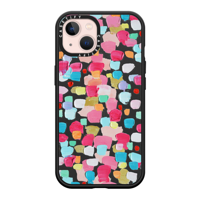 Ann Marie Coolick x CASETiFY iPhone 13 ケース マットブラック インパクトケース MagSafe対応 Magenta Confetti