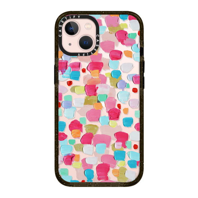 Ann Marie Coolick x CASETiFY iPhone 13 ケース ブラック インパクトケース Magenta Confetti