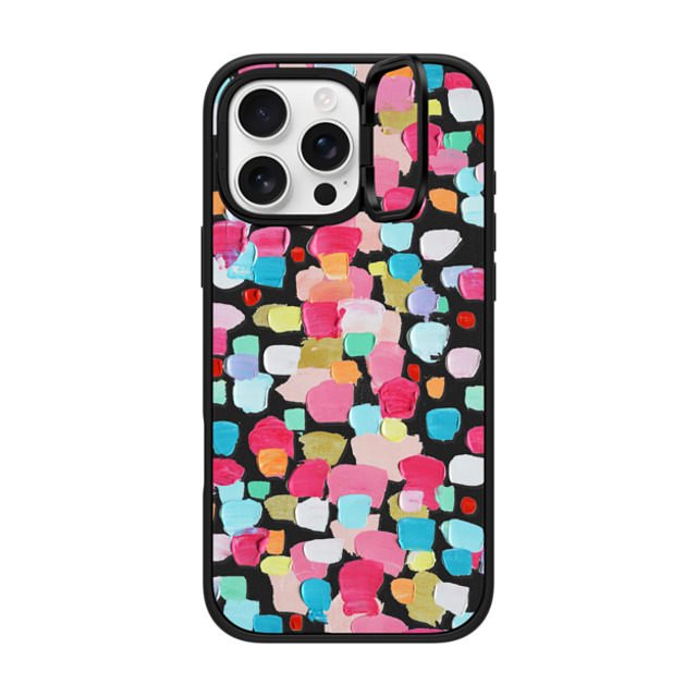 Ann Marie Coolick x CASETiFY iPhone 16 Pro Max ケース マットブラック インパクトリングスタンドケース MagSafe対応 Magenta Confetti