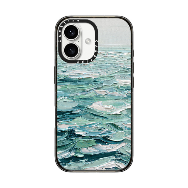 Ann Marie Coolick x CASETiFY iPhone 16 ケース Nature,Fine Art ブラック インパクトケース MagSafe対応 Minty Sea Father's Day Ann Marie Coolick x CASETiFY iPhone 16 ケース Nature,Fine Art ブラック インパクトケース MagSafe対応 Minty Sea Father's Day