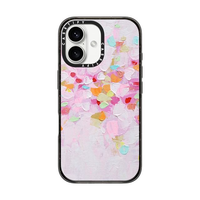 Ann Marie Coolick x CASETiFY iPhone 16 ケース ブラック インパクトケース Carnival Rosa