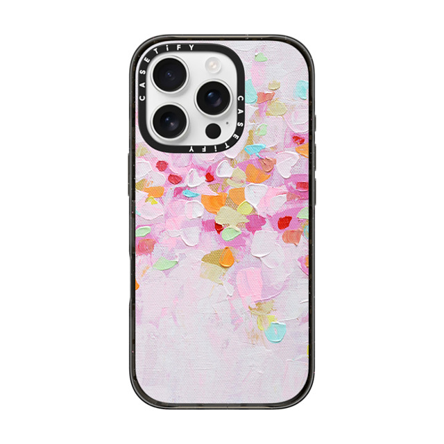 Ann Marie Coolick x CASETiFY iPhone 16 Pro ケース ブラック インパクトケース MagSafe対応 Carnival Rosa