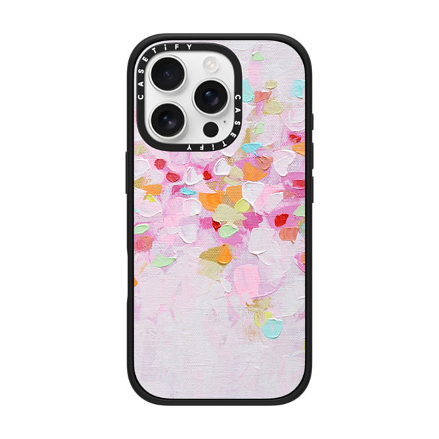 Ann Marie Coolick x CASETiFY iPhone 16 Pro ケース マットブラック インパクトケース MagSafe対応 Carnival Rosa