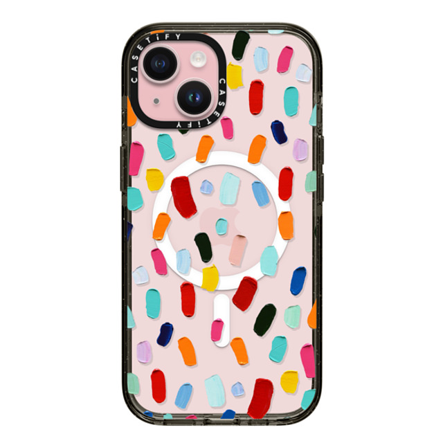 Ann Marie Coolick x CASETiFY iPhone 15 ケース Pattern,Fine Art ブラック インパクトケース MagSafe対応 Polka Daub Sweets Mother's Day Ann Marie Coolick x CASETiFY iPhone 15 ケース Pattern,Fine Art ブラック インパクトケース MagSafe対応 Polka Daub Sweets Mother's Day