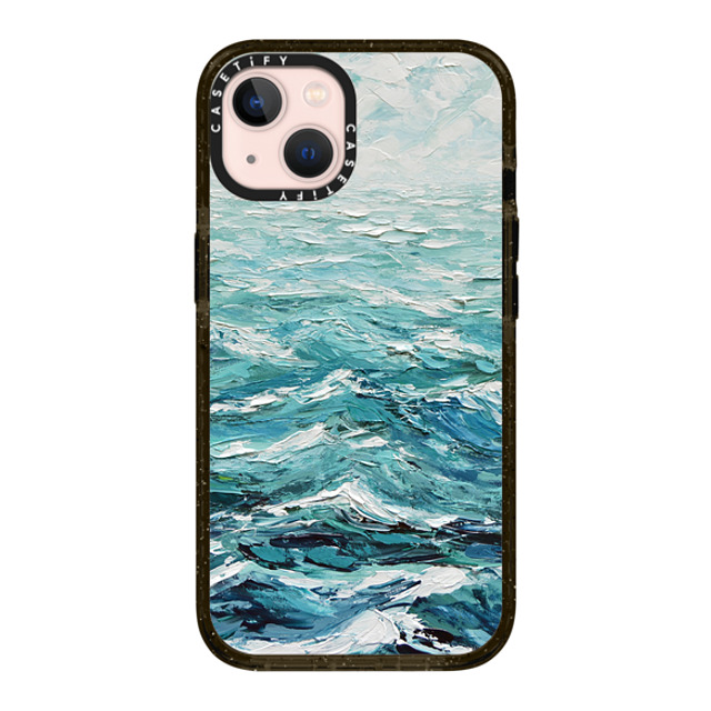 Ann Marie Coolick x CASETiFY iPhone 13 ケース ブラック インパクトケース Windswept Sea