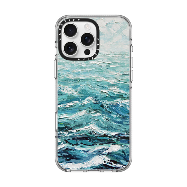 Ann Marie Coolick x CASETiFY iPhone 16 Pro Max ケース クリア クリア ケース MagSafe対応 Windswept Sea