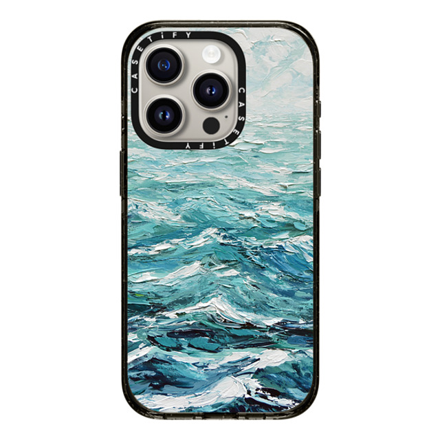 Ann Marie Coolick x CASETiFY iPhone 15 Pro ケース ブラック インパクトケース Windswept Sea