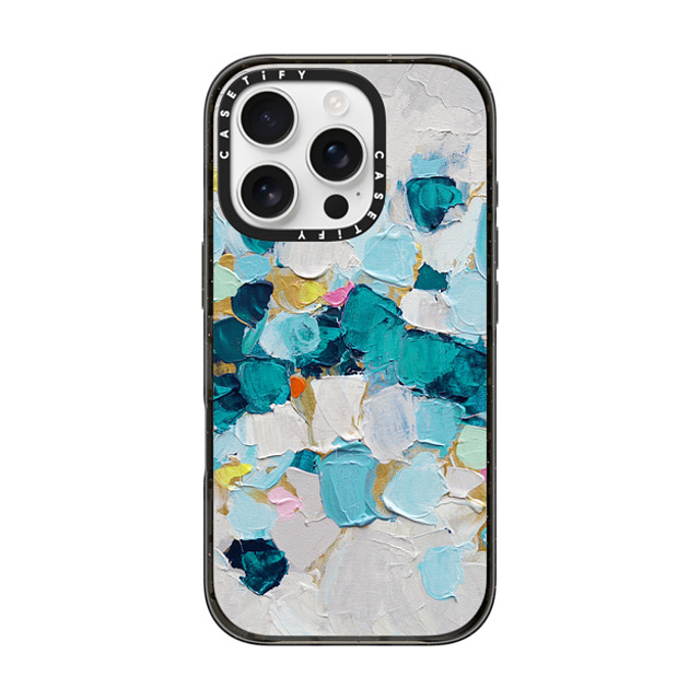 Ann Marie Coolick x CASETiFY iPhone 16 Pro ケース Geometric,Fine Art ブラック インパクトケース Winter's Teal Father's Day Ann Marie Coolick x CASETiFY iPhone 16 Pro ケース Geometric,Fine Art ブラック インパクトケース Winter's Teal Father's Day
