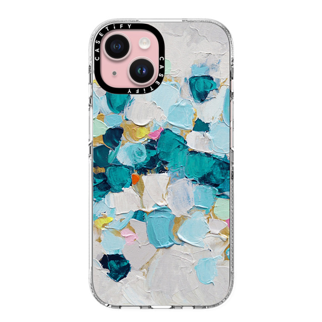 Ann Marie Coolick x CASETiFY iPhone 15 ケース Geometric,Fine Art クリア クリア ケース MagSafe対応 Winter's Teal Father's Day Ann Marie Coolick x CASETiFY iPhone 15 ケース Geometric,Fine Art クリア クリア ケース MagSafe対応 Winter's Teal Father's Day